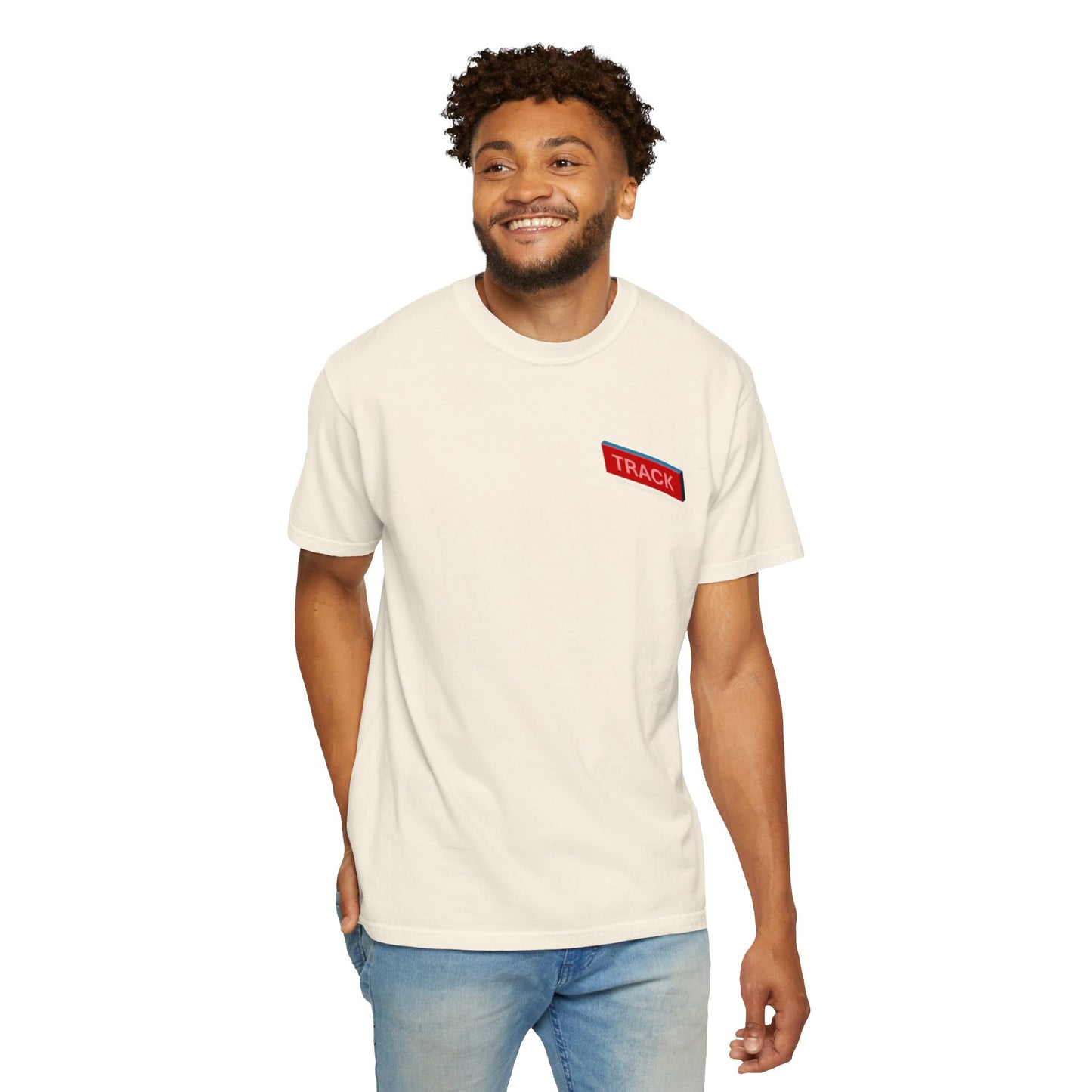 T-shirt with 800m Track Competitor Design