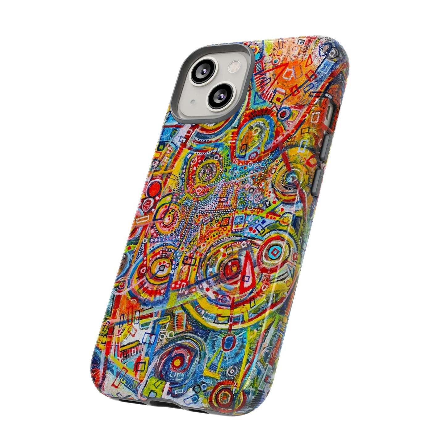 Phone Case with the "Life of Plants COD3" Painting