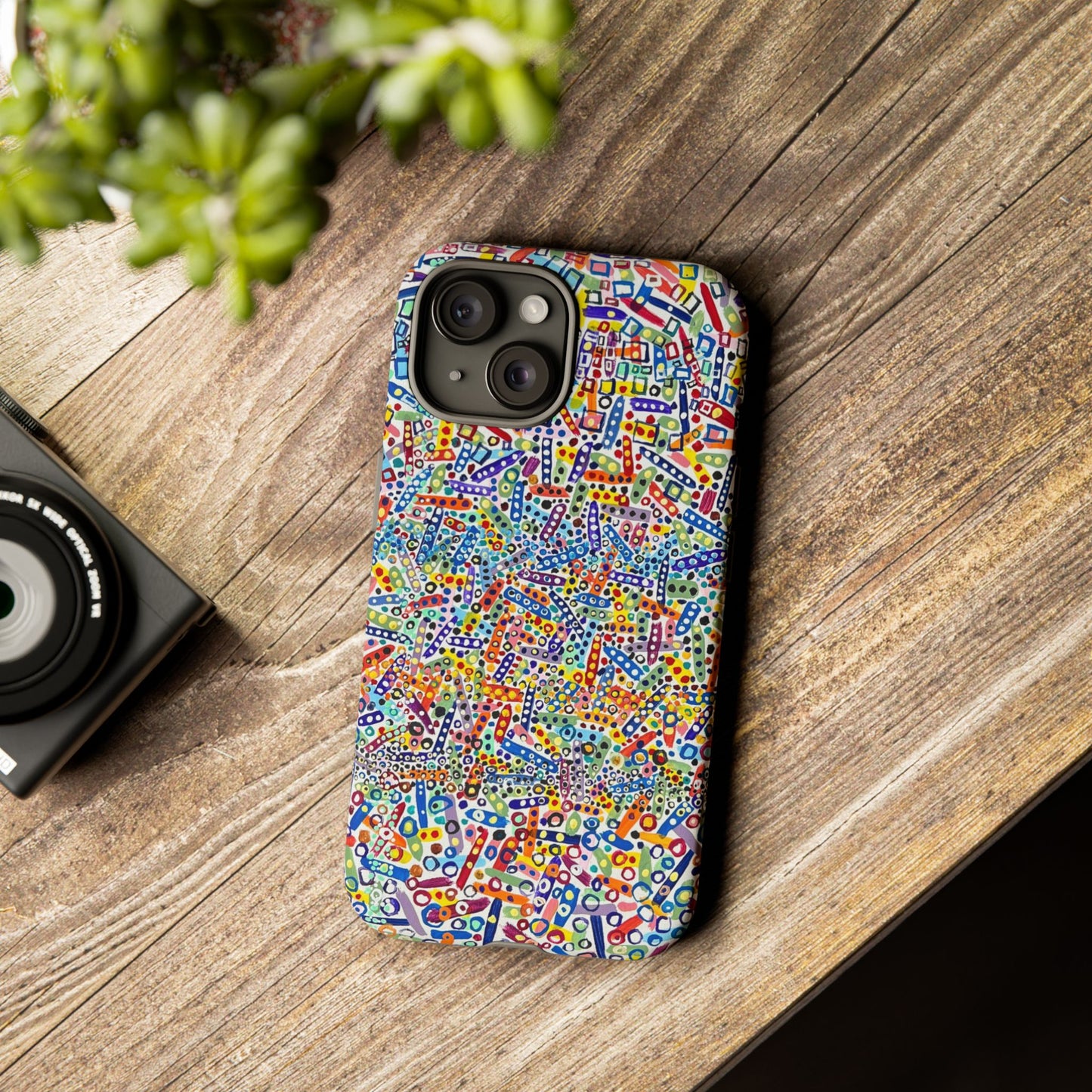 Phone Case "Imbrications" Painting