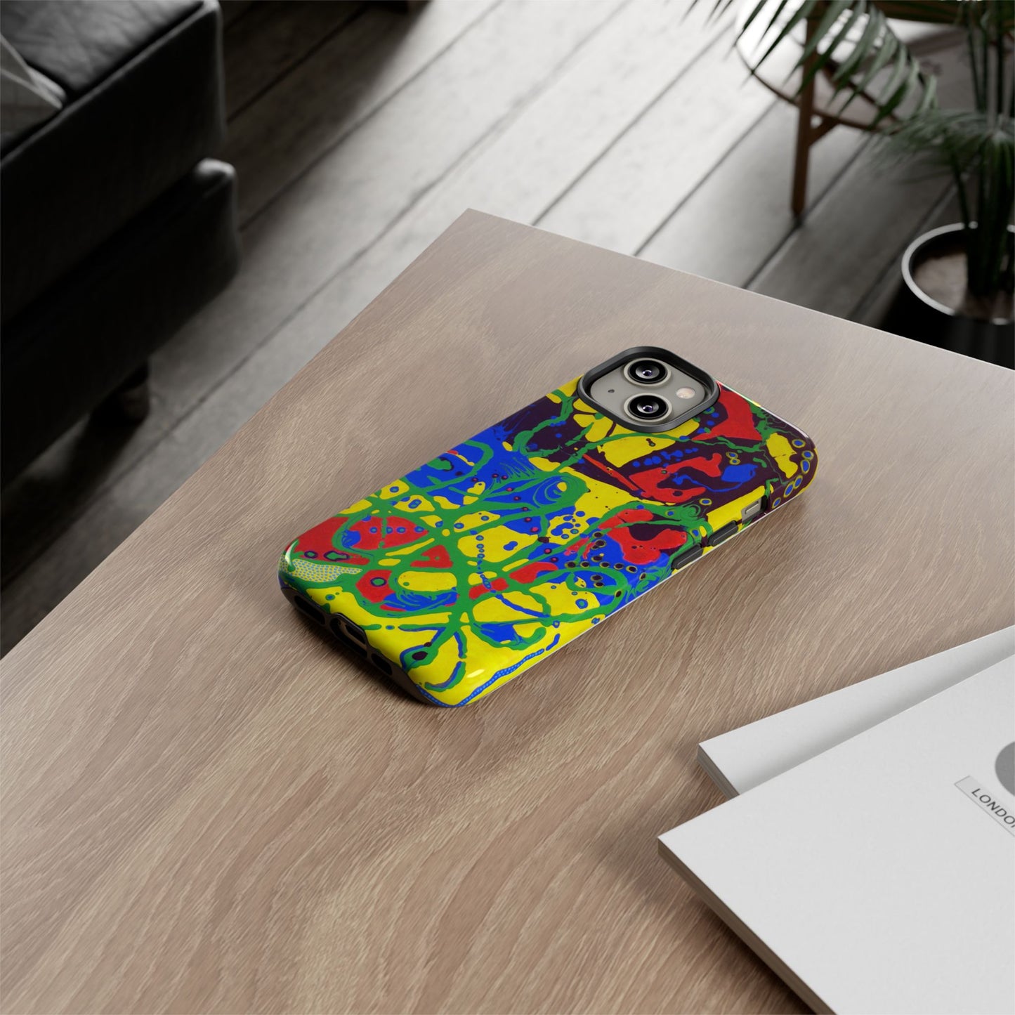 Phone Case, "Trails of a Frog" painting
