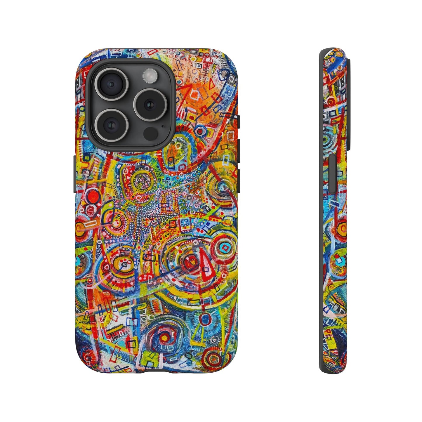 Phone Case with the "Life of Plants COD3" Painting