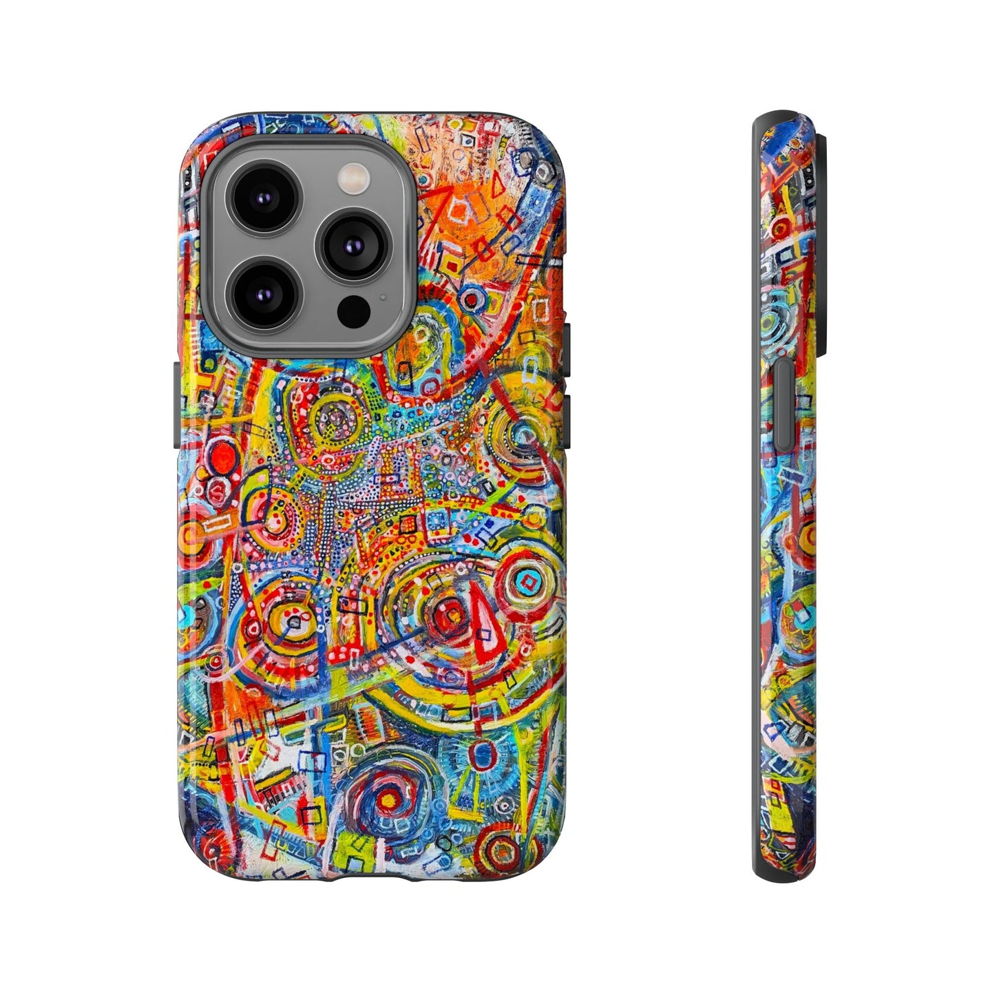 Phone Case with the "Life of Plants COD3" Painting