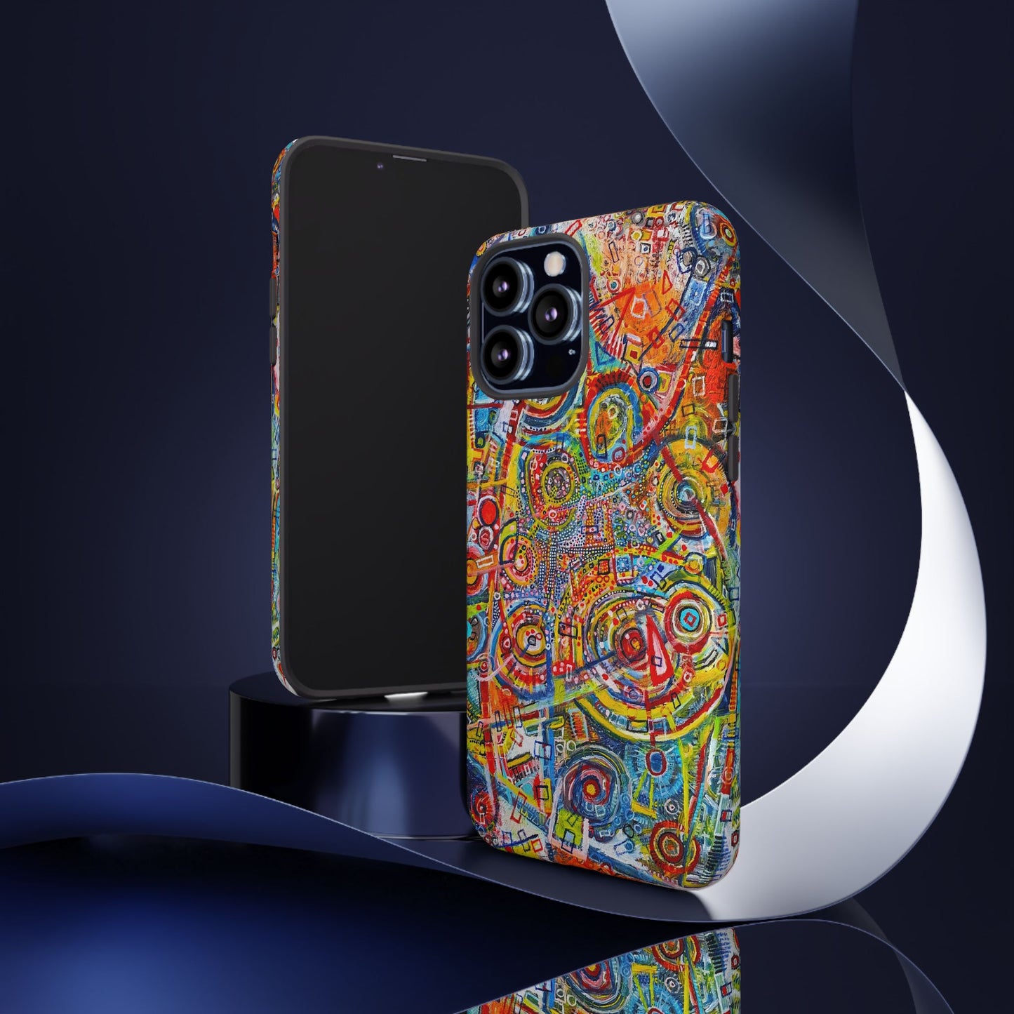 Phone Case with the "Life of Plants COD3" Painting