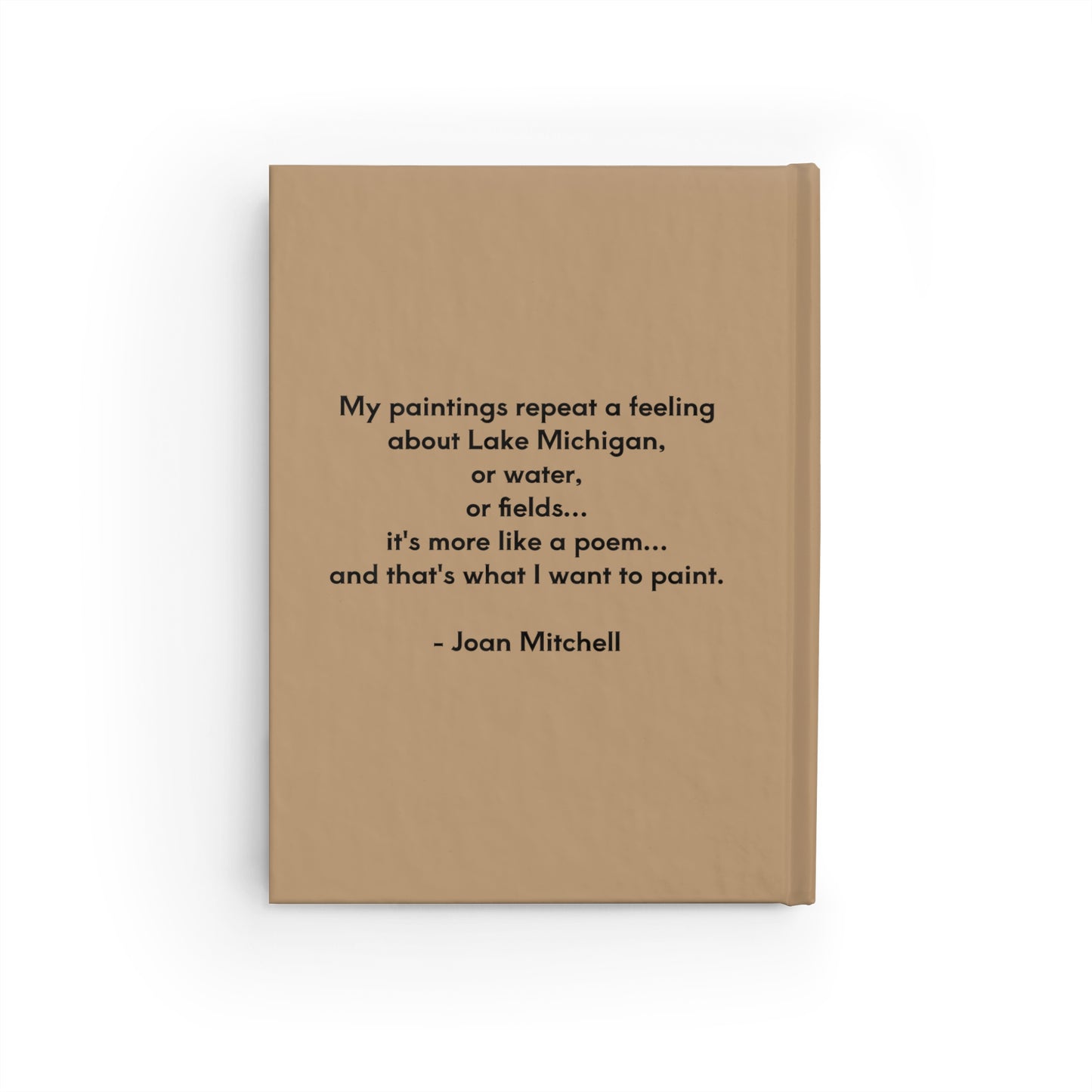 Journal with Joan Mitchell portrait painting, in the style of Joan Mitchell paintings