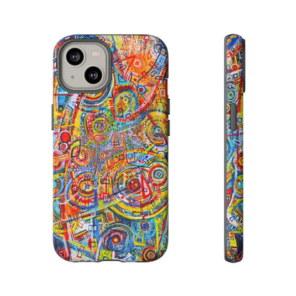 Phone Case with the "Life of Plants COD3" Painting