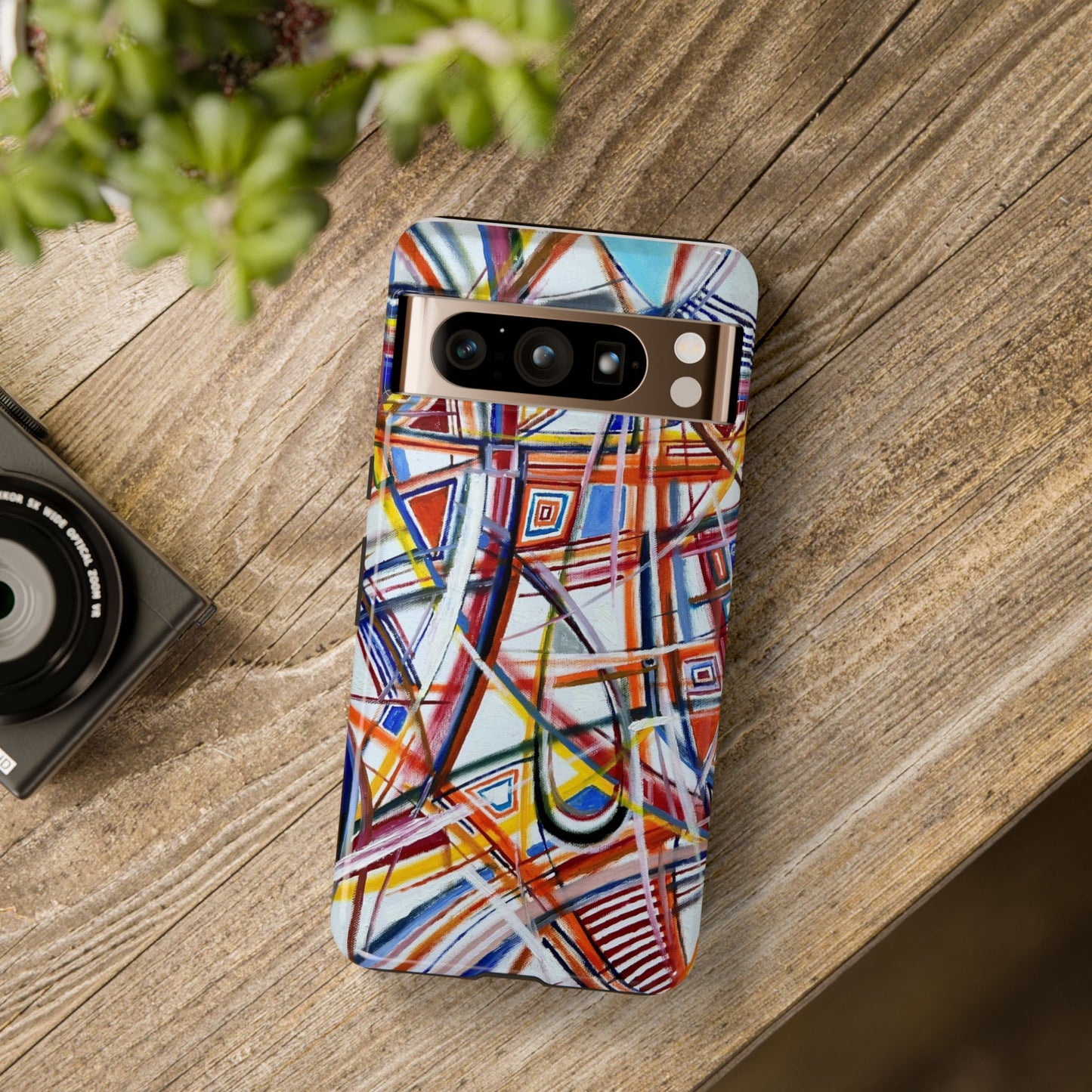 Phone Case with "Raceday at the Brickyard" painting design