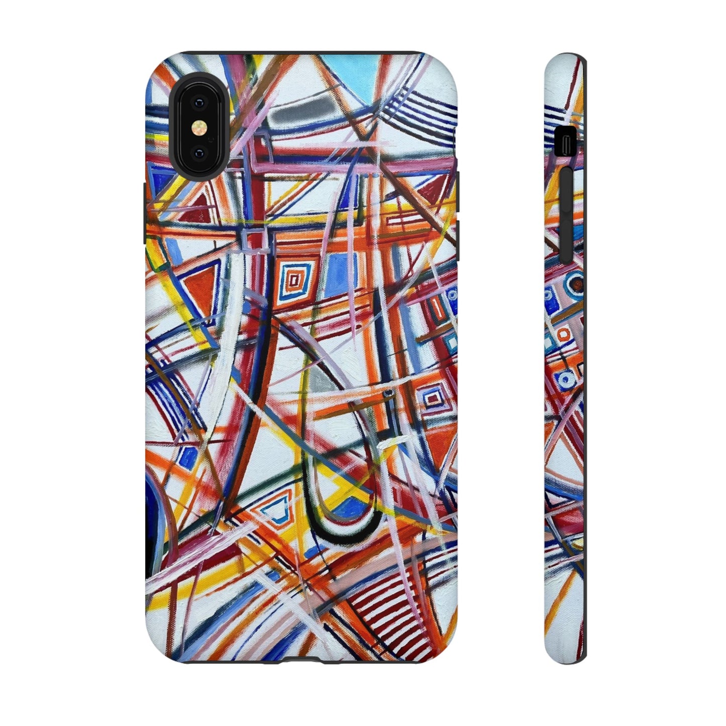 Phone Case with "Raceday at the Brickyard" painting design