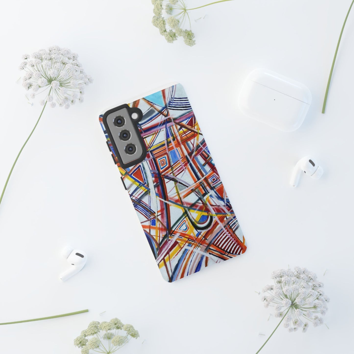 Phone Case with "Raceday at the Brickyard" painting design