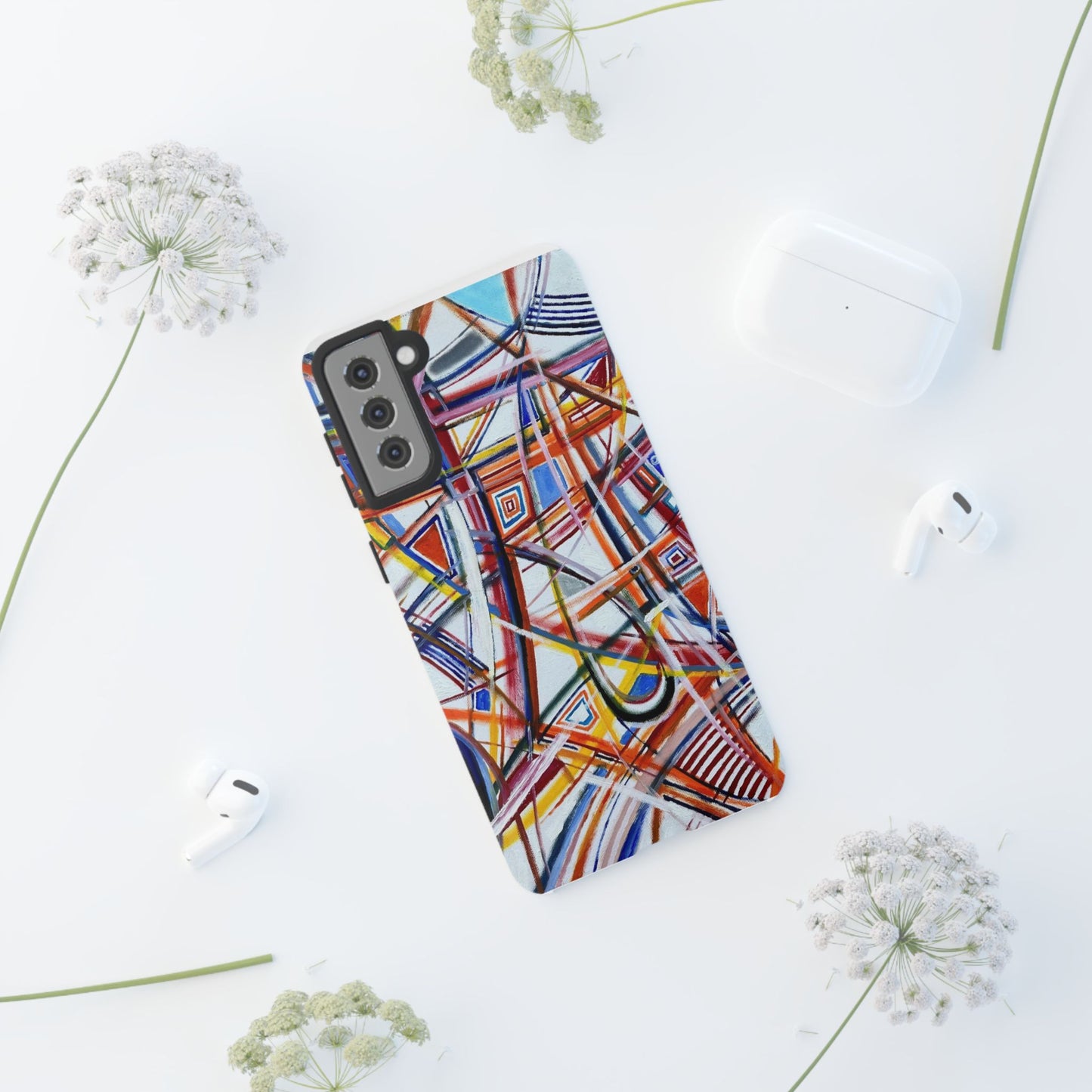 Phone Case with "Raceday at the Brickyard" painting design