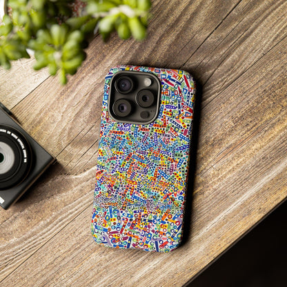 Phone Case "Imbrications" Painting