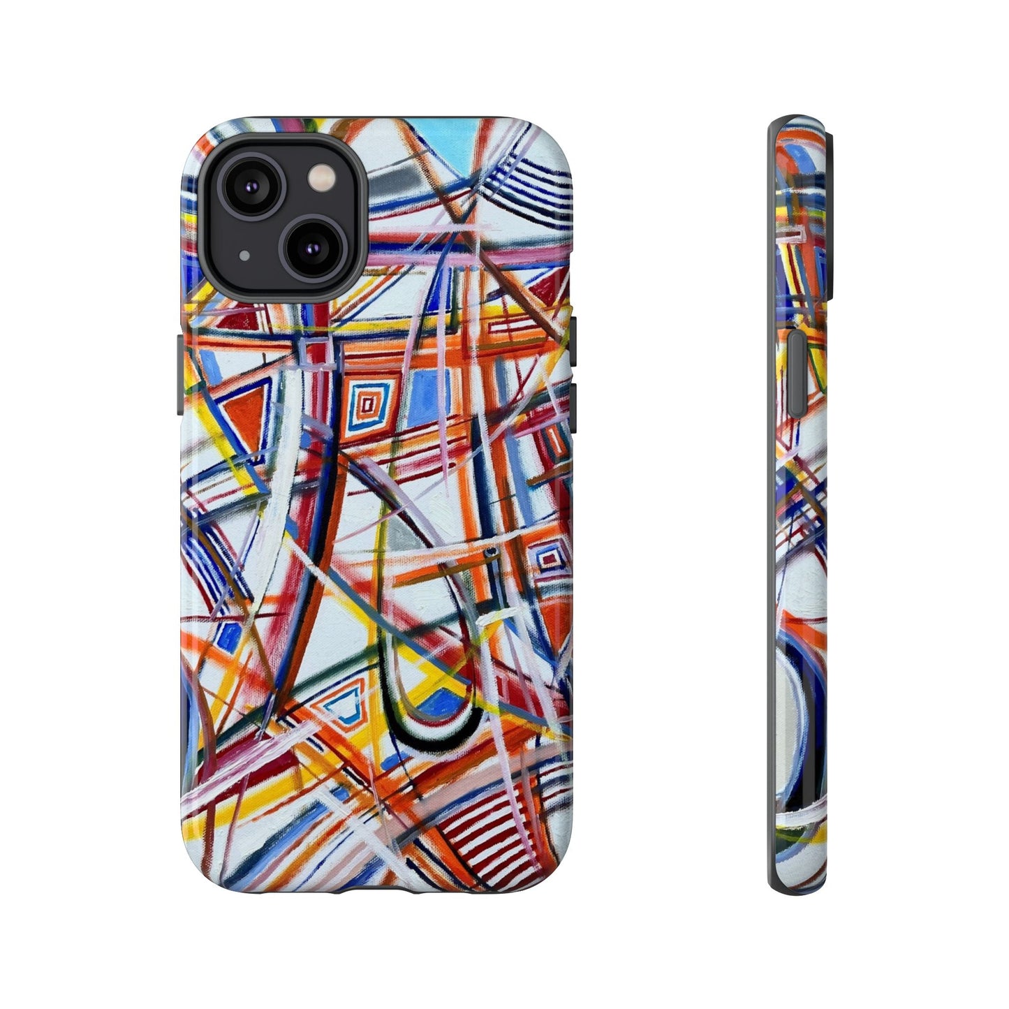 Phone Case with "Raceday at the Brickyard" painting design