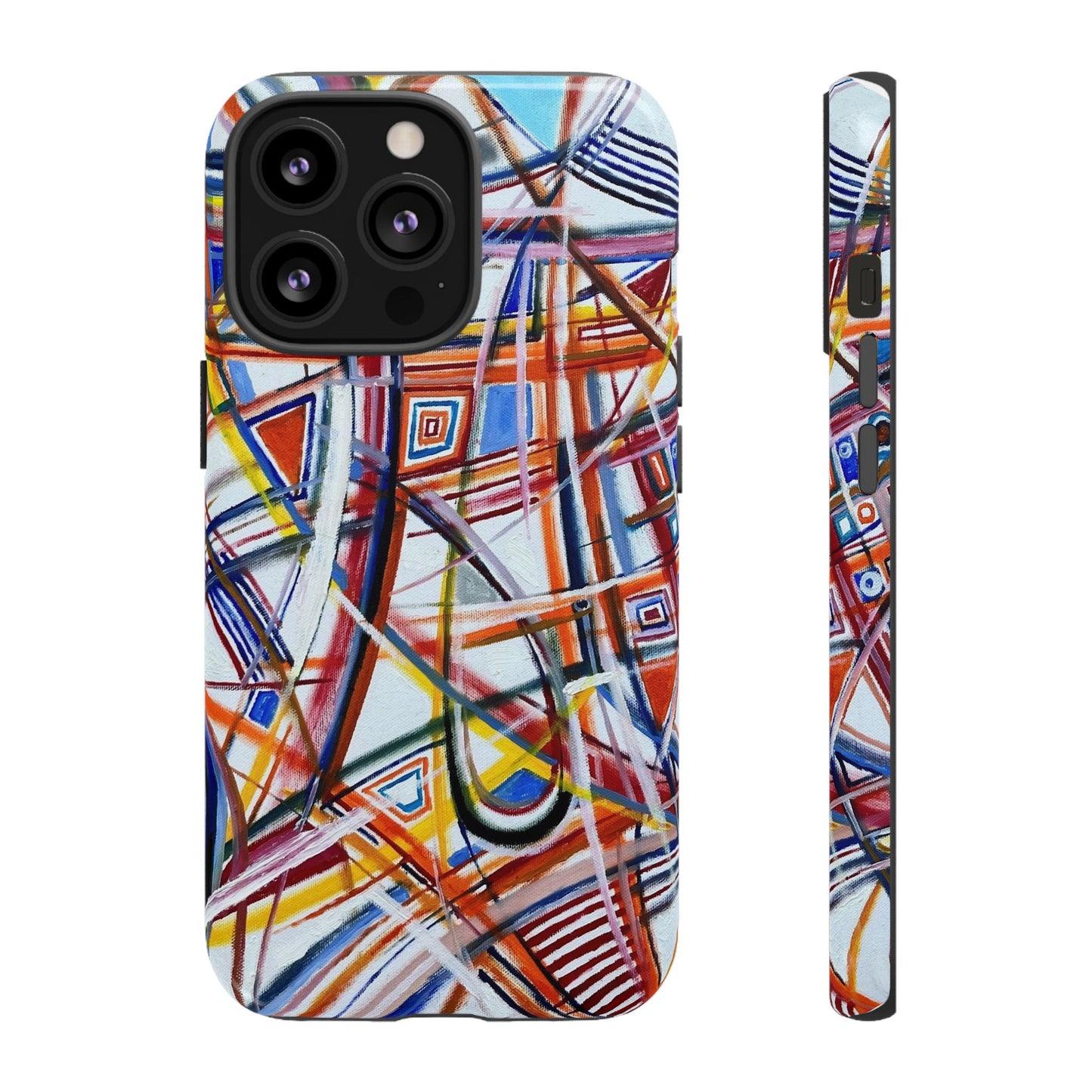 Phone Case with "Raceday at the Brickyard" painting design