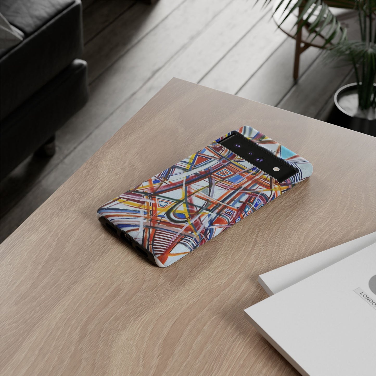 Phone Case with "Raceday at the Brickyard" painting design