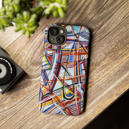 Phone Case with "Raceday at the Brickyard" painting design
