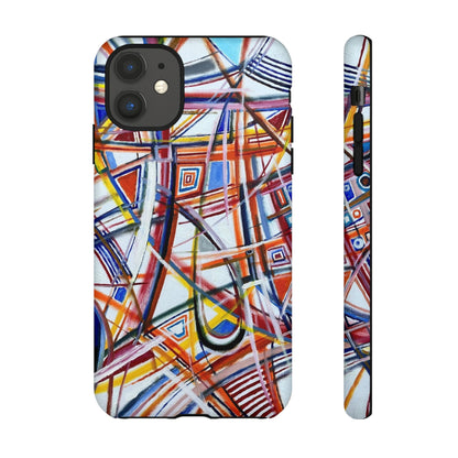 Phone Case with "Raceday at the Brickyard" painting design