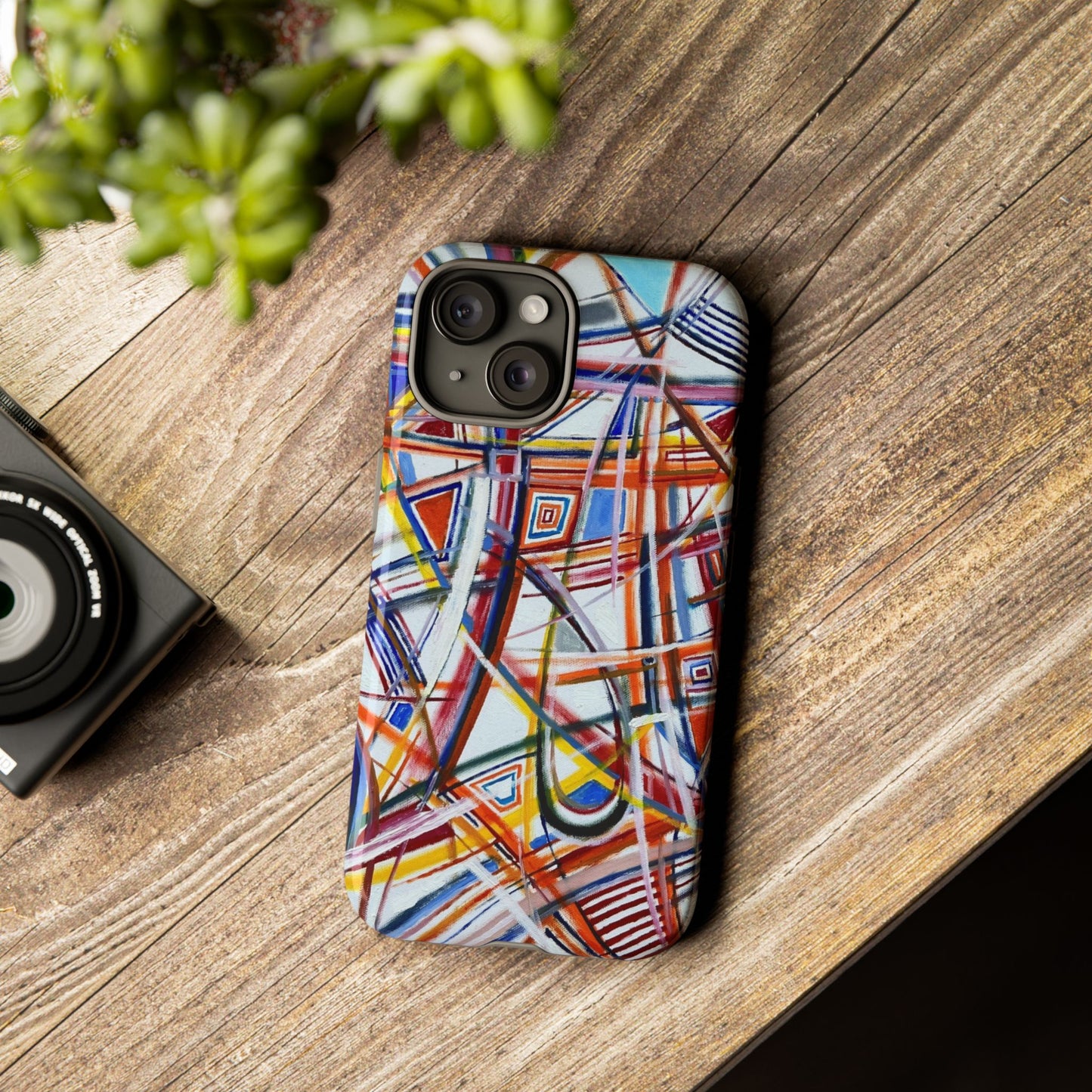 Phone Case with "Raceday at the Brickyard" painting design