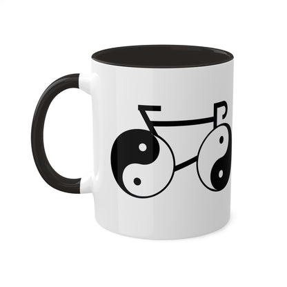 Mug with Yinyang Cycling Design