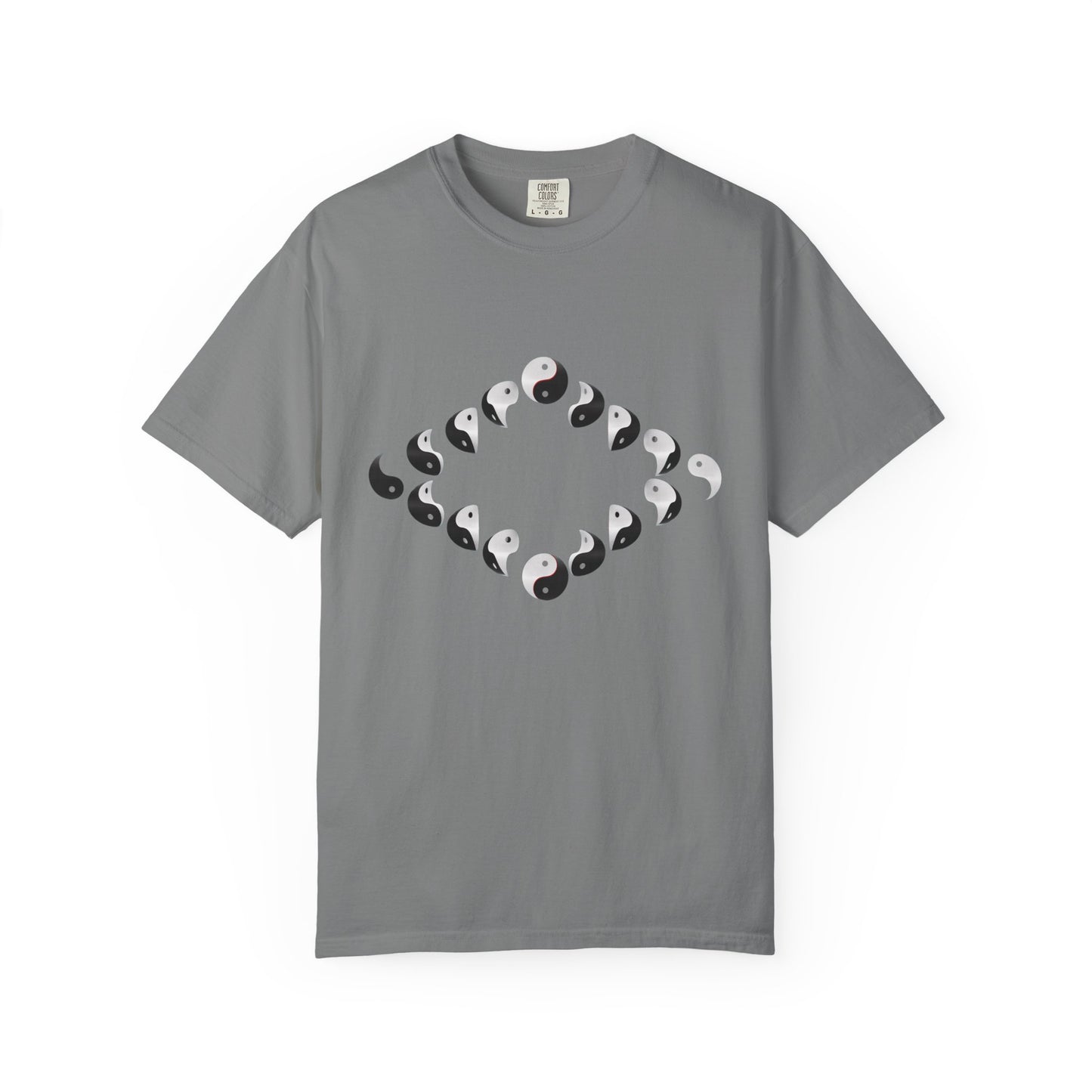 Shirt with Yinyang Phases in Diamond Shape