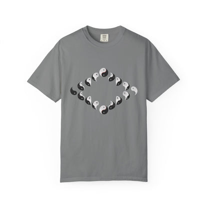 Shirt with Yinyang Phases in Diamond Shape