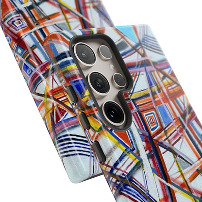 Phone Case with "Raceday at the Brickyard" painting design