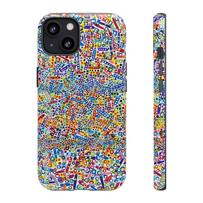 Phone Case "Imbrications" Painting