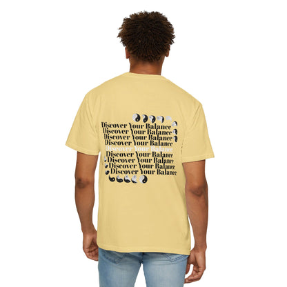 T-Shirt "Discover Your Balance" with the Transforming Yinyang