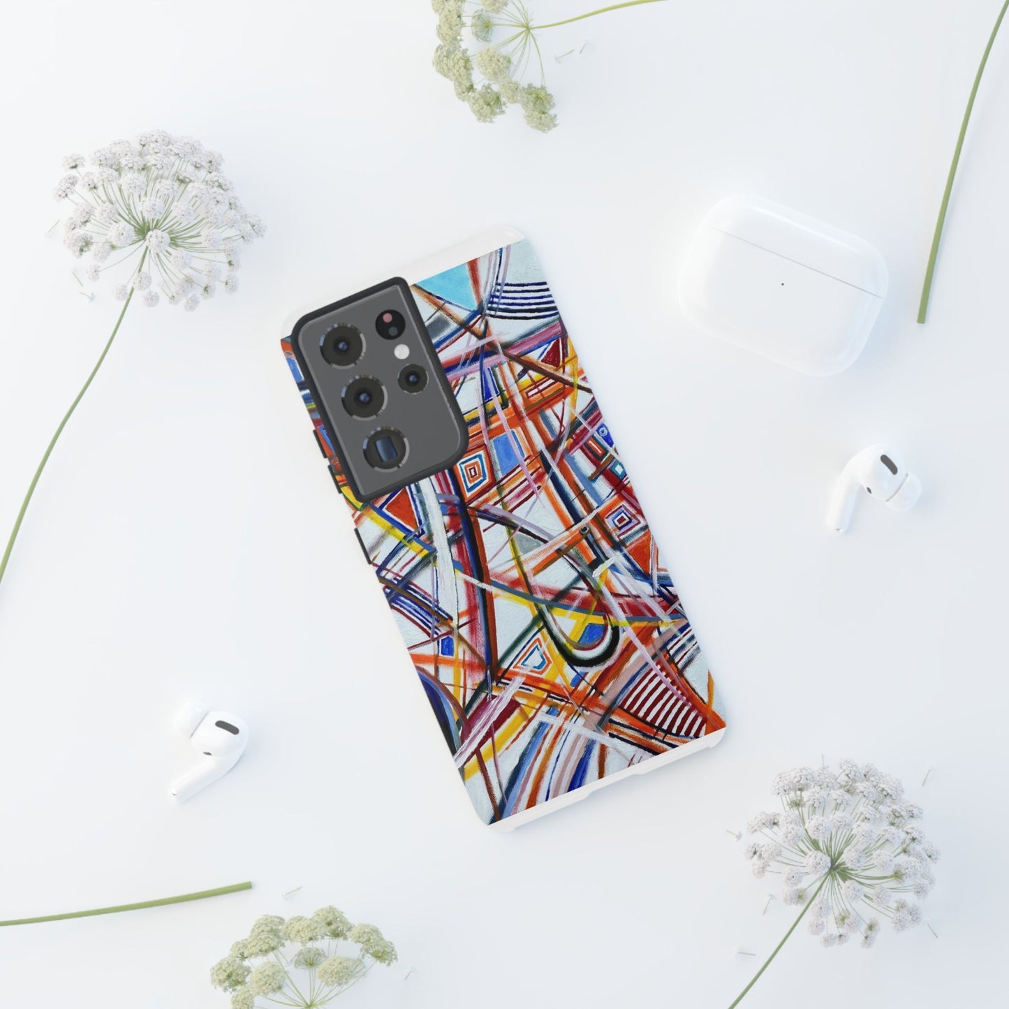 Phone Case with "Raceday at the Brickyard" painting design