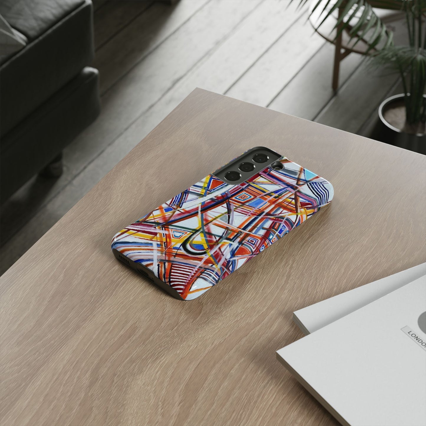 Phone Case with "Raceday at the Brickyard" painting design