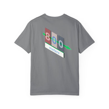 T-shirt with 800m Track Competitor Design