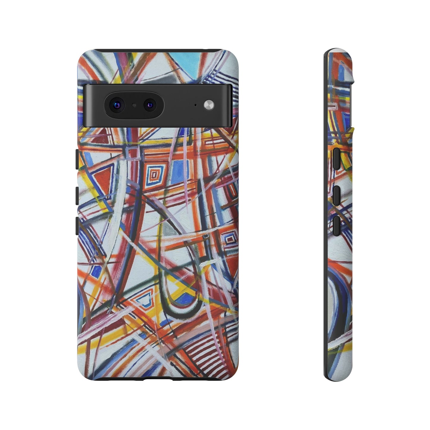 Phone Case with "Raceday at the Brickyard" painting design