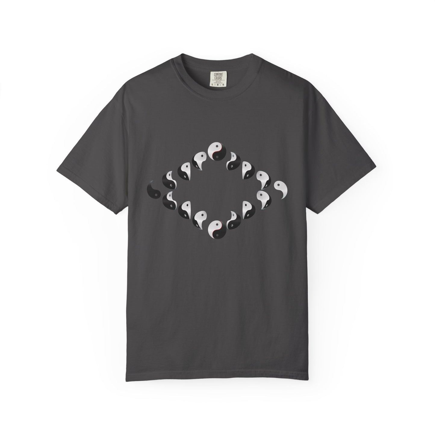 Shirt with Yinyang Phases in Diamond Shape