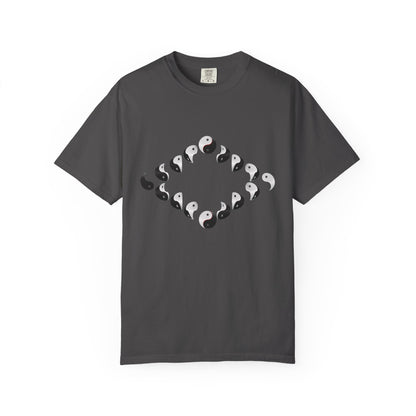 Shirt with Yinyang Phases in Diamond Shape