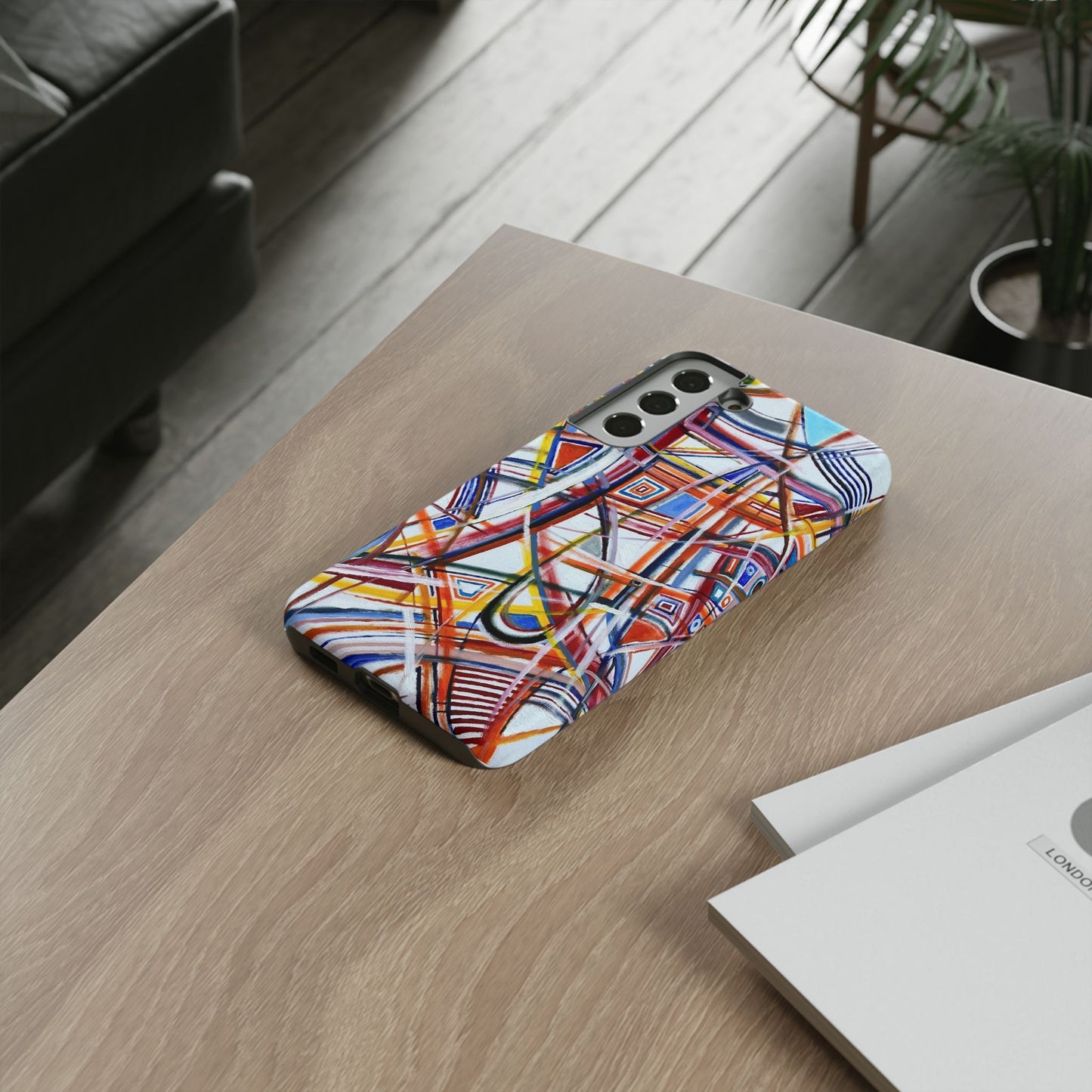 Phone Case with "Raceday at the Brickyard" painting design
