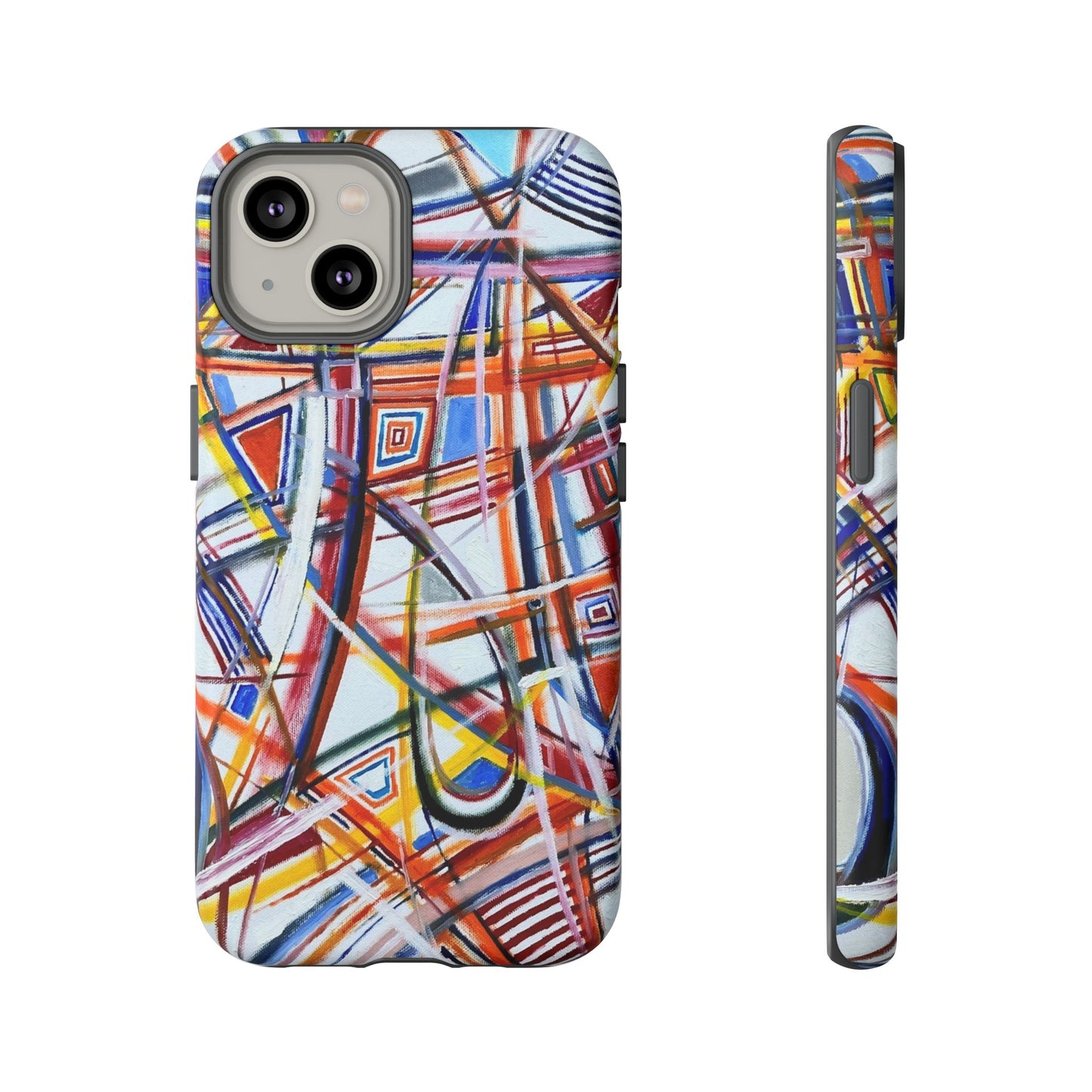Phone Case with "Raceday at the Brickyard" painting design