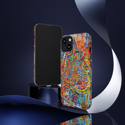 Phone Case with the "Life of Plants COD3" Painting