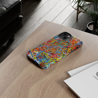 Phone Case with the "Life of Plants COD3" Painting