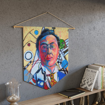 Pennant with Kandinsky portrait painting