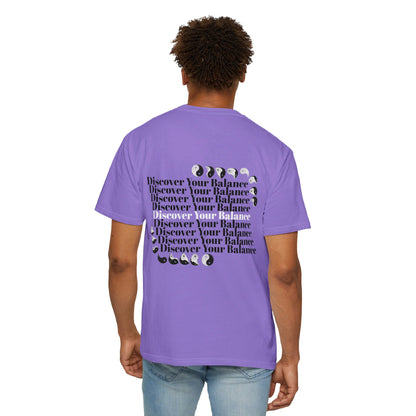 T-Shirt "Discover Your Balance" with the Transforming Yinyang