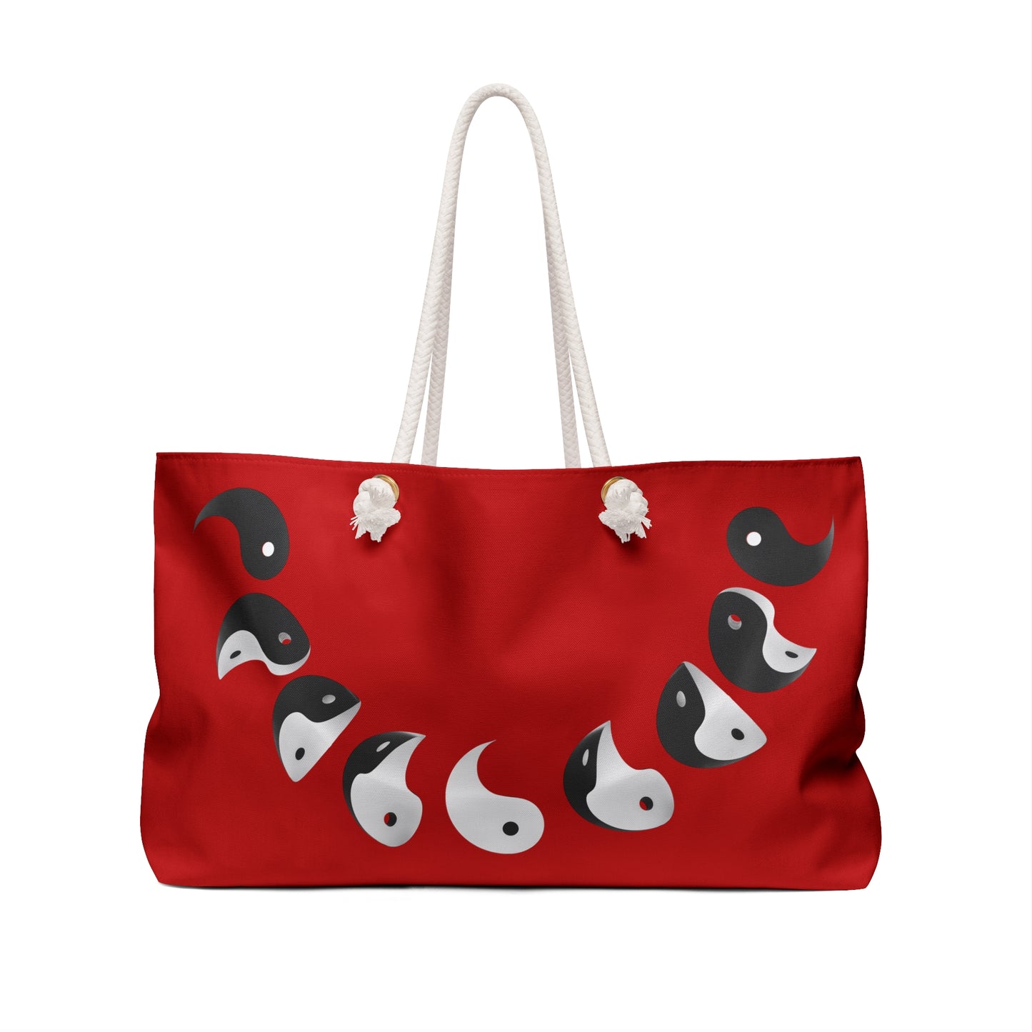 Bag with Red Transforming Yinyang Design