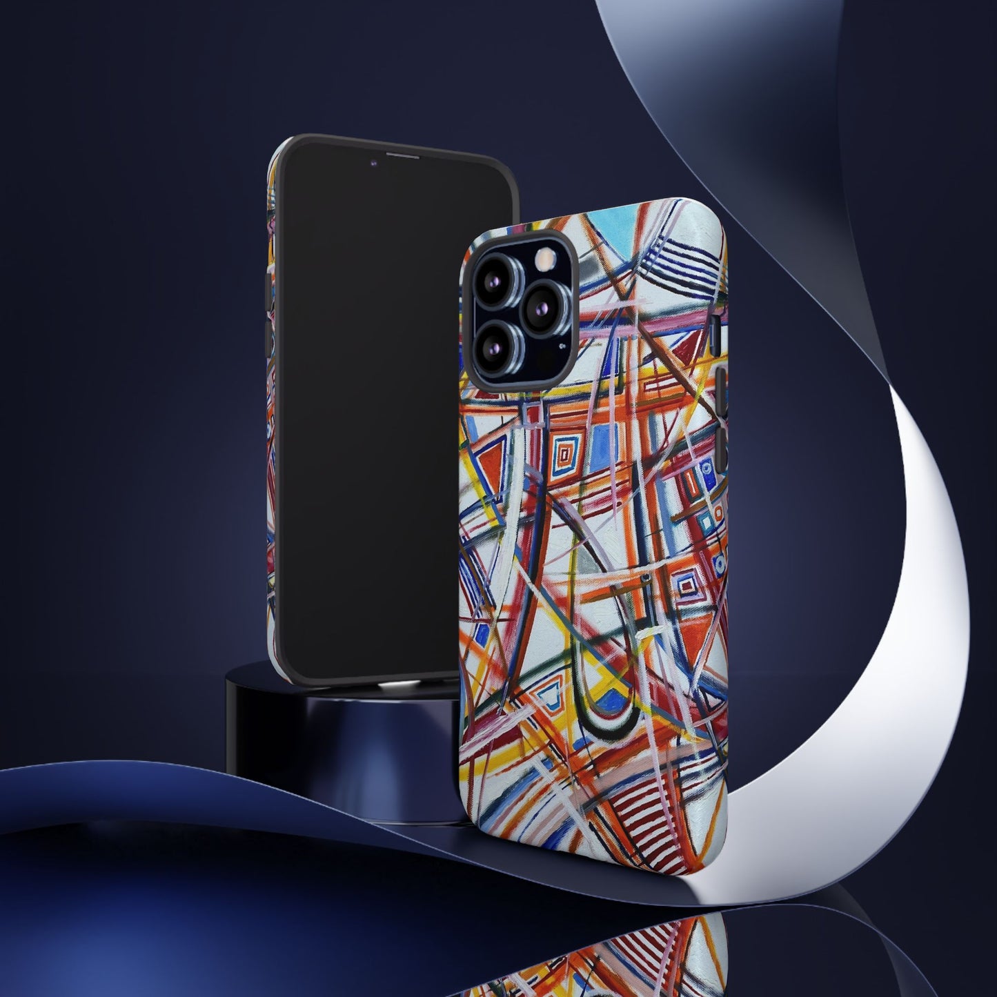 Phone Case with "Raceday at the Brickyard" painting design