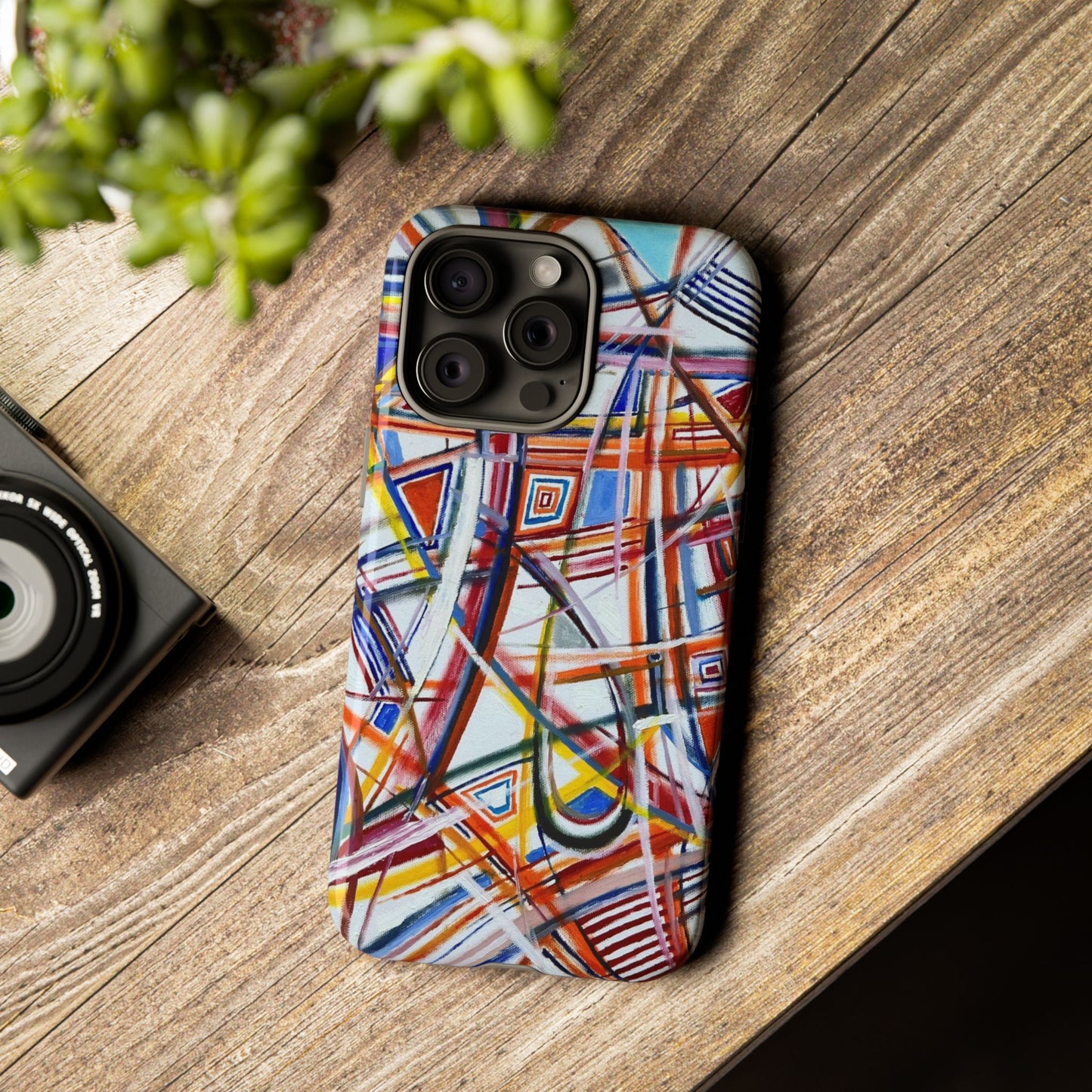 Phone Case with "Raceday at the Brickyard" painting design