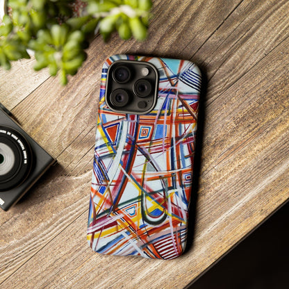 Phone Case with "Raceday at the Brickyard" painting design