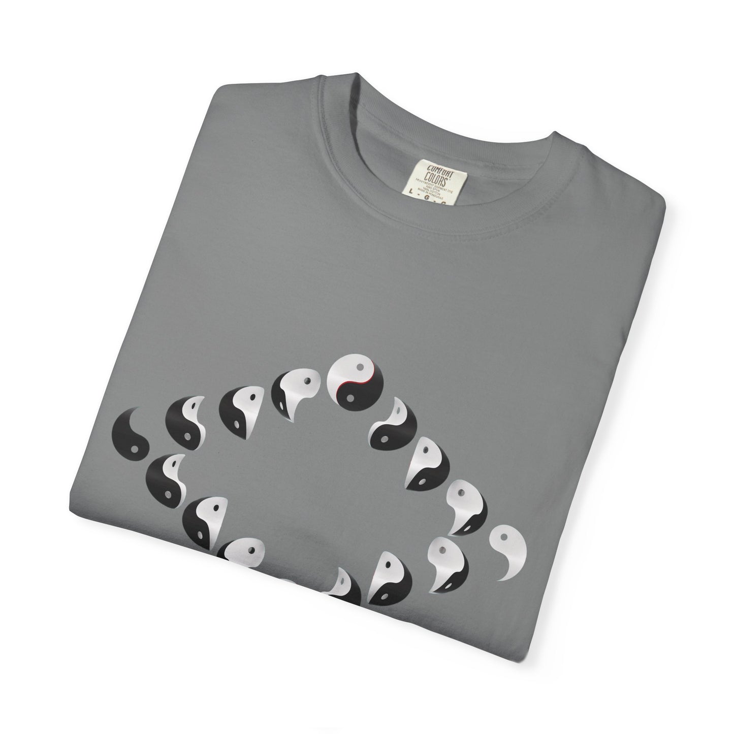 Shirt with Yinyang Phases in Diamond Shape