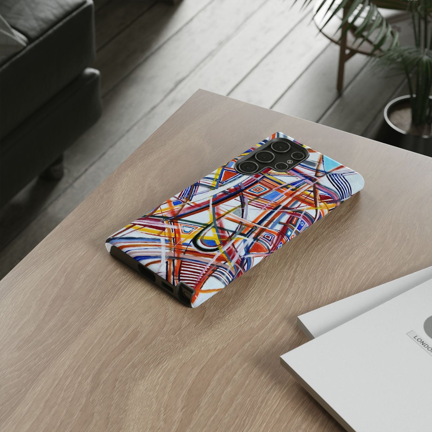 Phone Case with "Raceday at the Brickyard" painting design