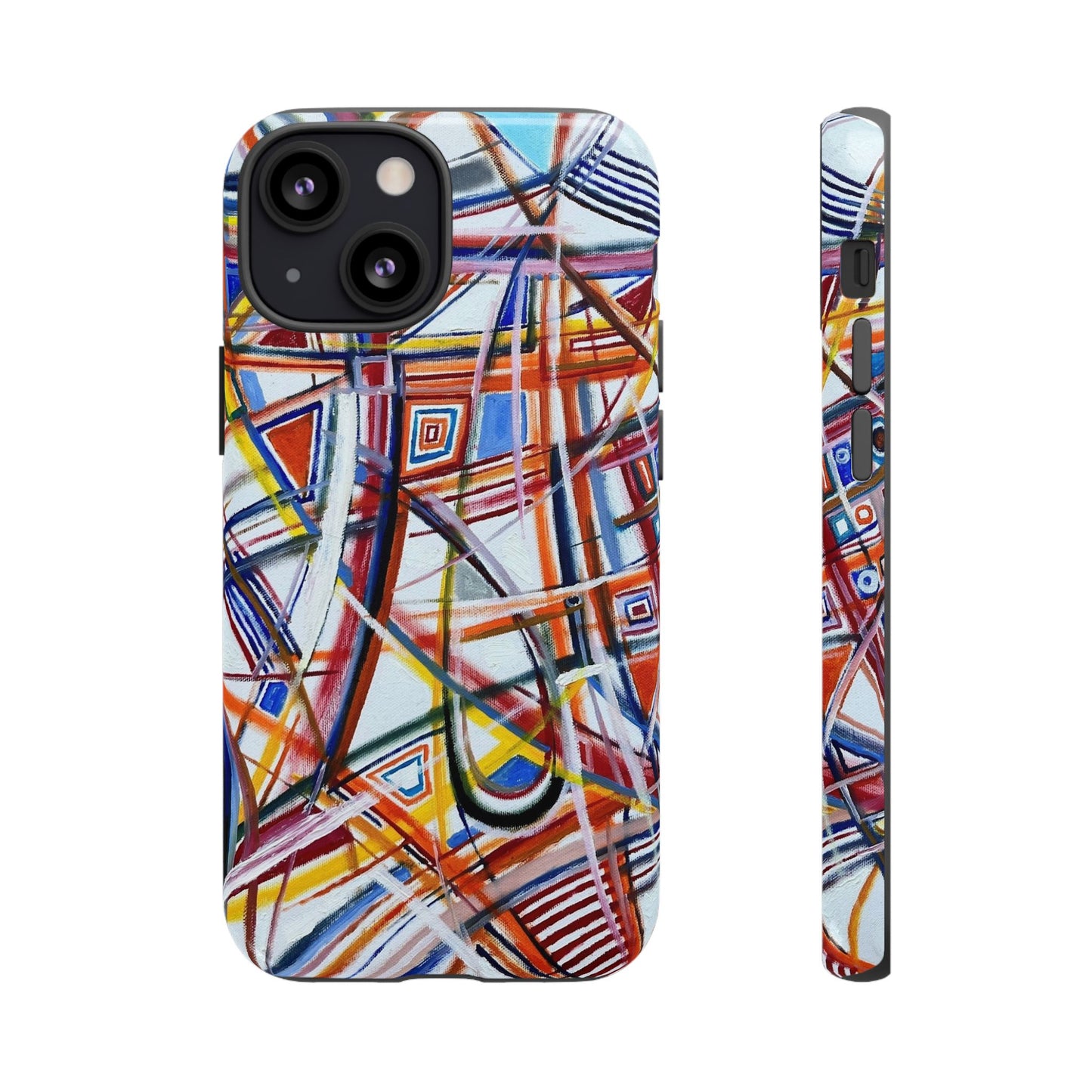 Phone Case with "Raceday at the Brickyard" painting design