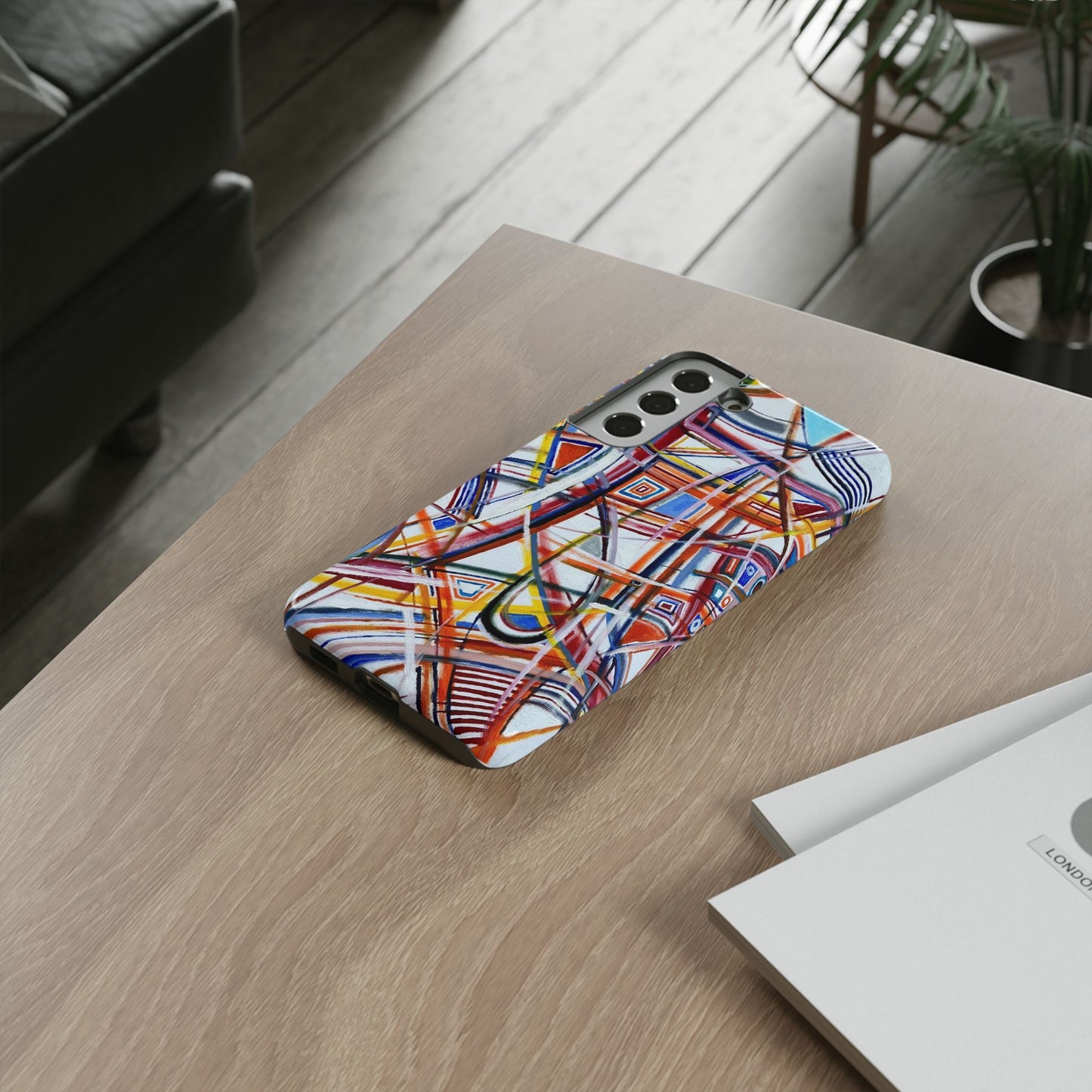 Phone Case with "Raceday at the Brickyard" painting design