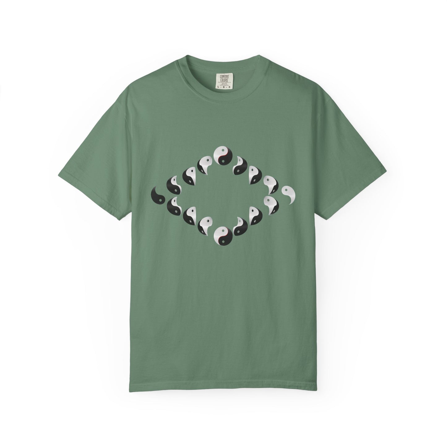 Shirt with Yinyang Phases in Diamond Shape