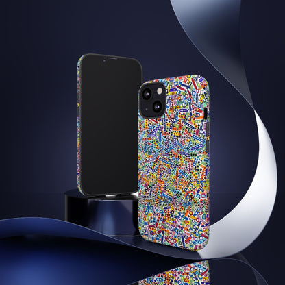 Phone Case "Imbrications" Painting