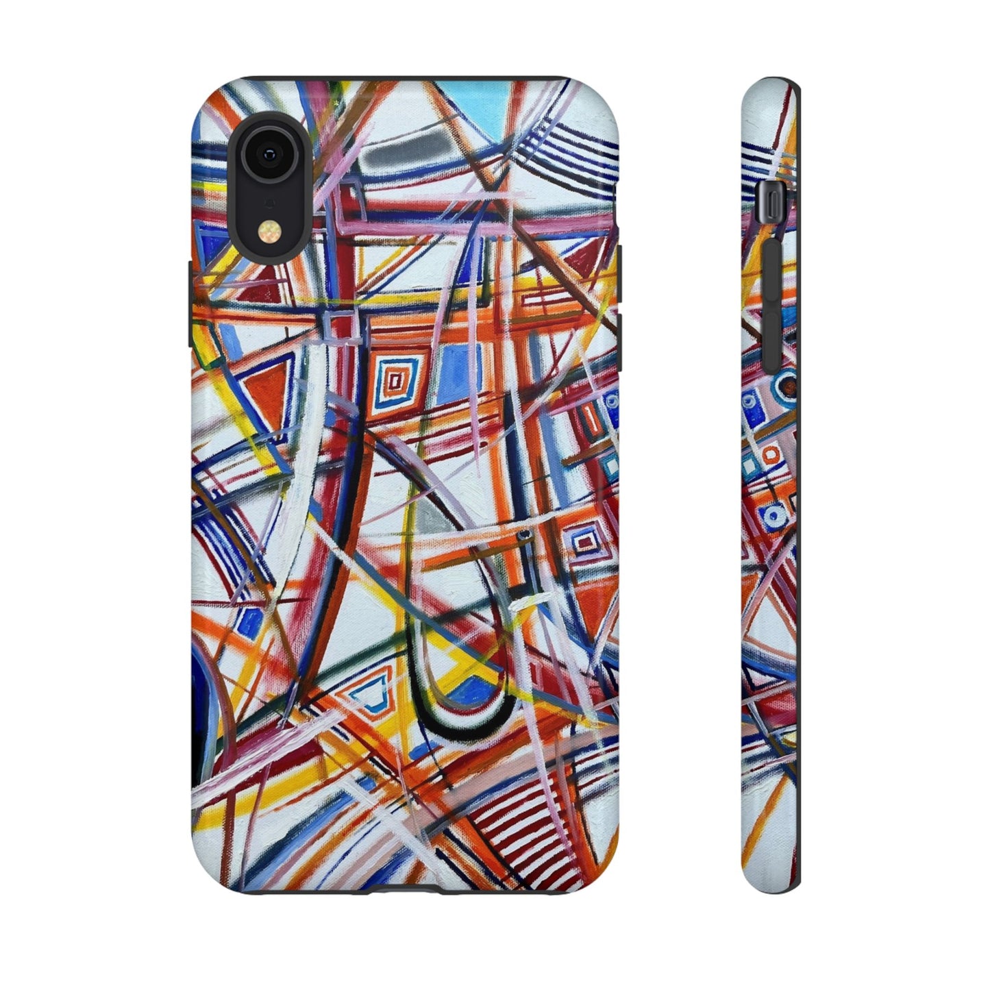 Phone Case with "Raceday at the Brickyard" painting design