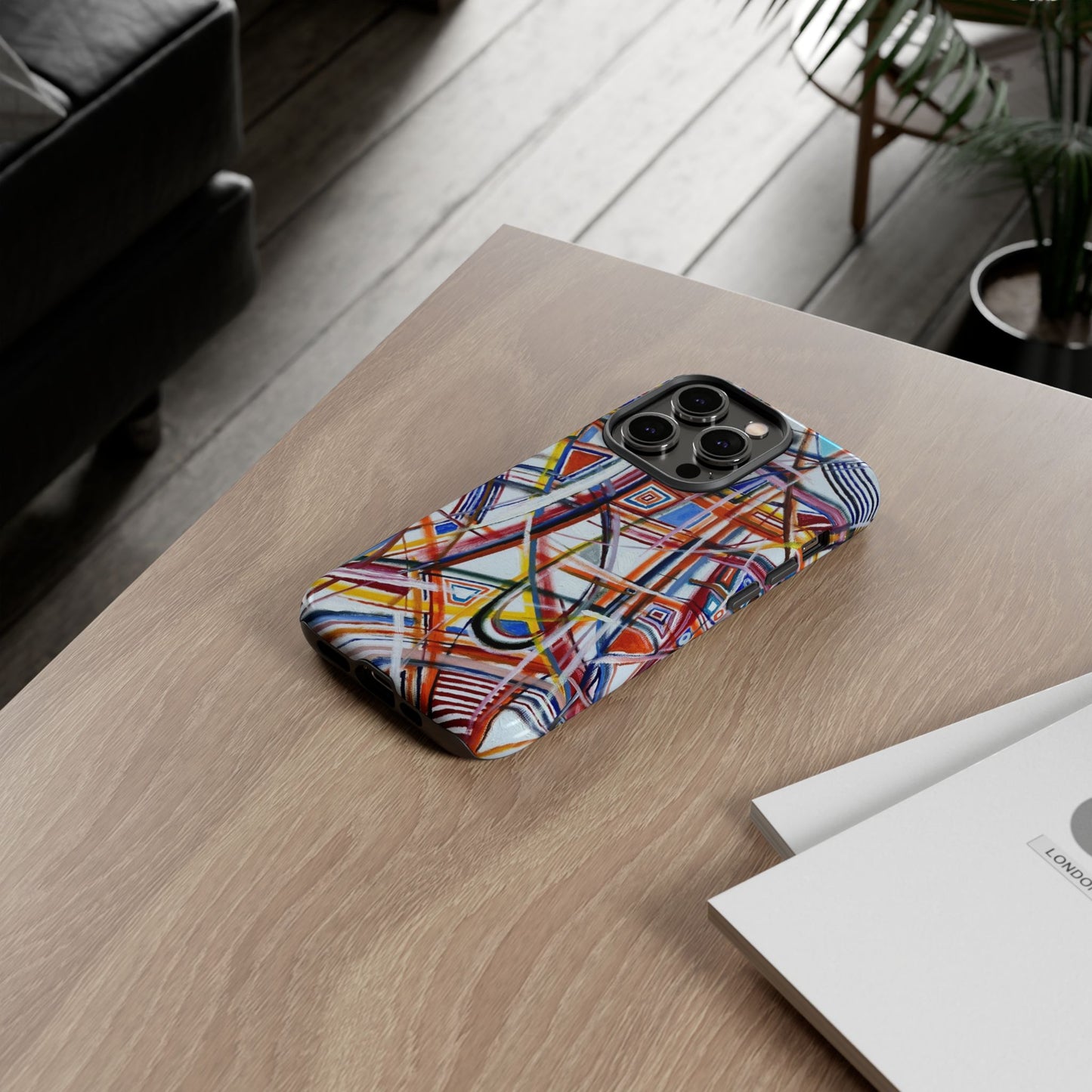 Phone Case with "Raceday at the Brickyard" painting design
